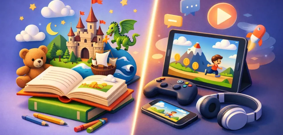 Custom Storybooks Versus Screen Time