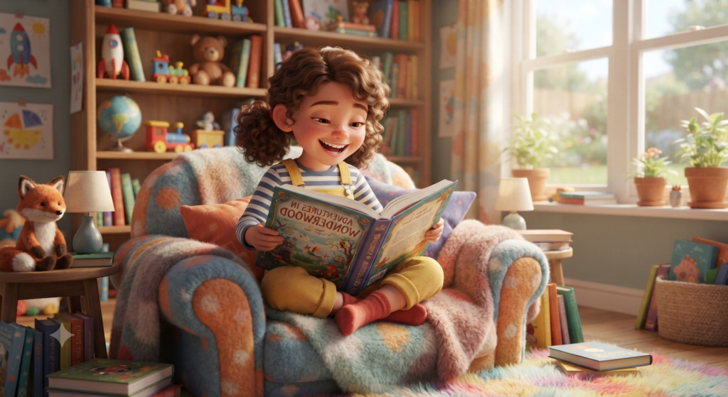 Personalized children's book created with Maple-Kids