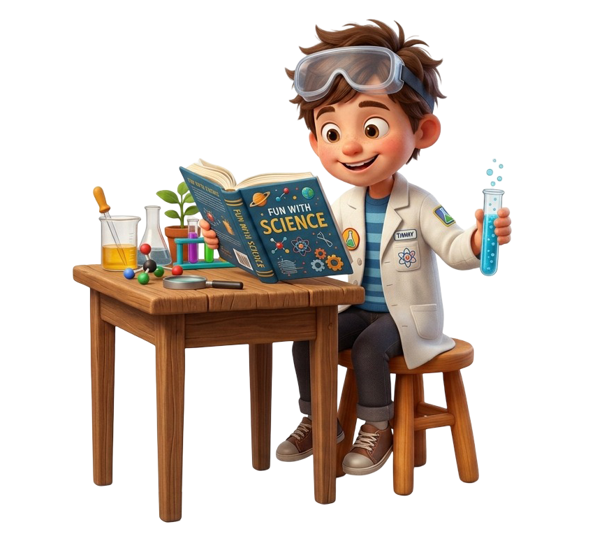Fun personalized science story for kids created with Maple-Kids